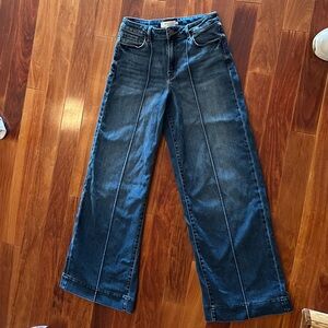 Women's Blue Wide-Leg Jeans